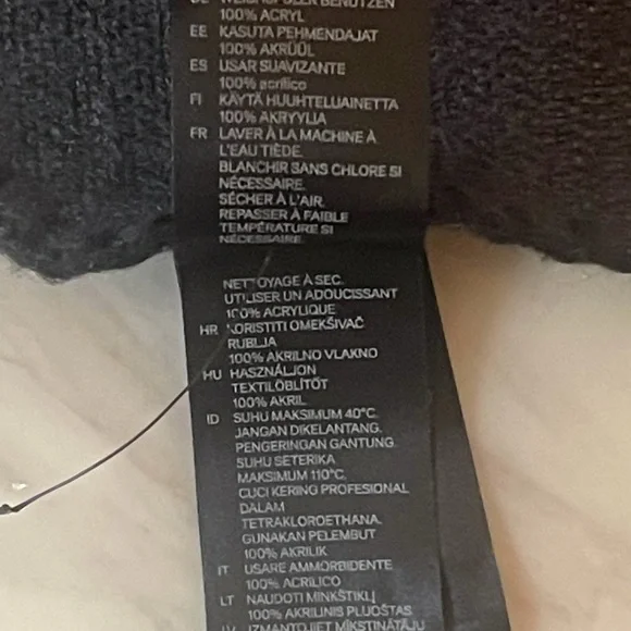 H&M One Size Gray Black Colorblock Open Front Shawl Cardigan Wrap - Picture 4 of 4